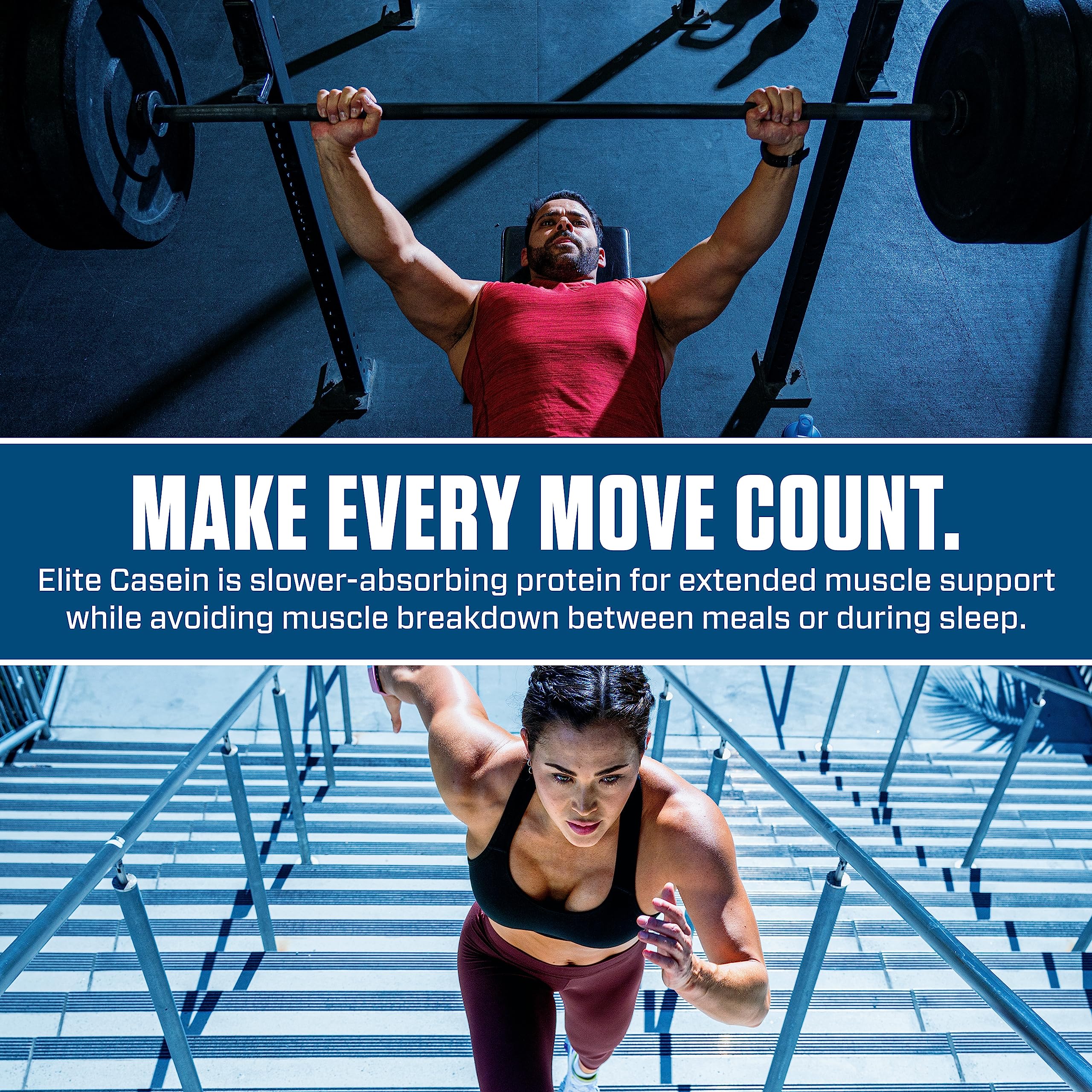 Dymatize Elite 100% Micellar Casein Protein Powder - Slow Digesting for Overnight Muscle Recovery, 25g Protein with 5.4g BCAAs & 2.3g Leucine, Smooth Vanilla Flavor, 4lb (1.81kg) - Perfect for Post-Workout & Bedtime Muscle Repair