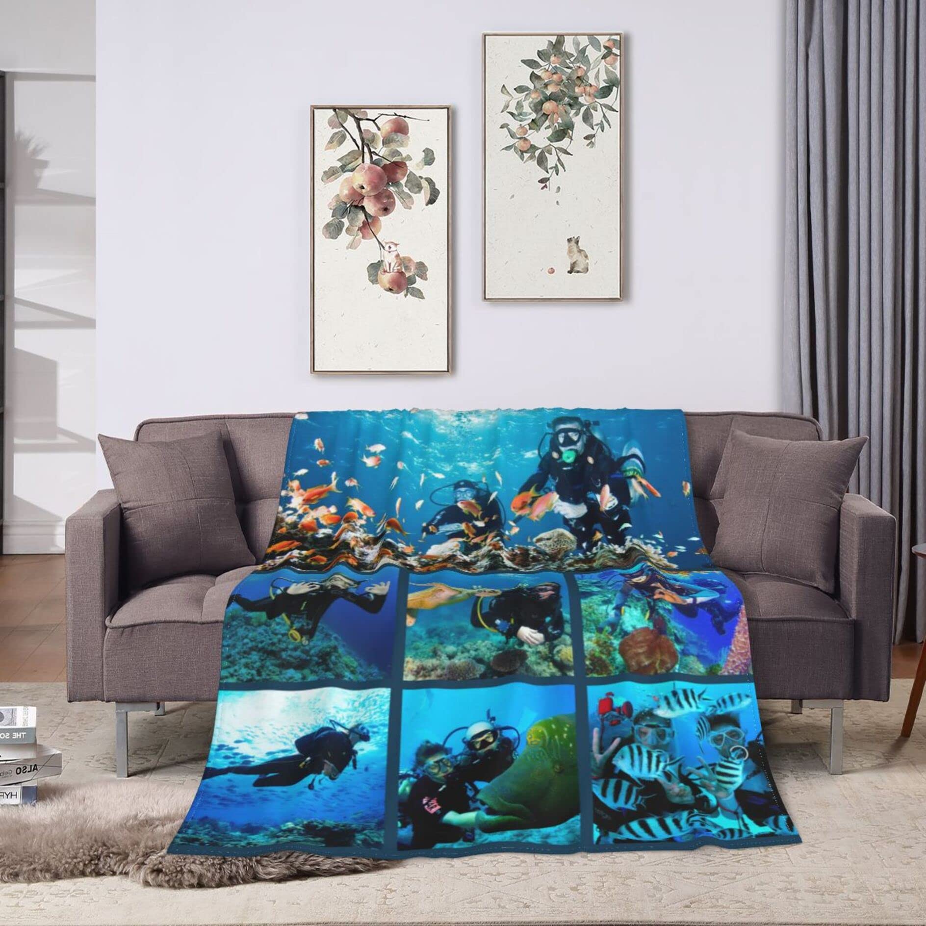 Personalized Photo Blanket - Custom Picture Throw Blanket for Family, Couples & Kids | Unique Gift for Birthday, Anniversary & Wedding | Cozy Home Decor & Thoughtful Present