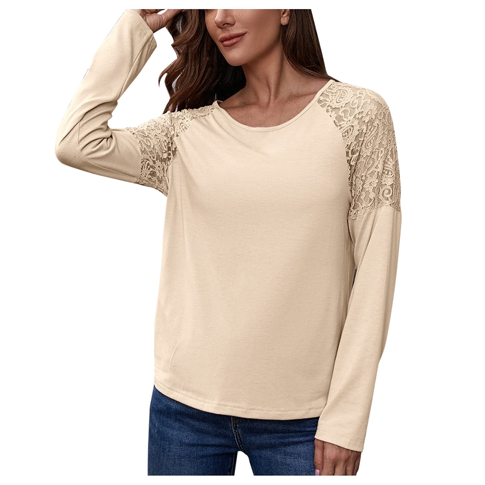 Women's Striped Long Sleeve T-Shirts - Casual Loose Blouse Tops for Everyday Wear & Fourth of July Outfits | Perfect for Work, Date Night and Holiday Celebrations