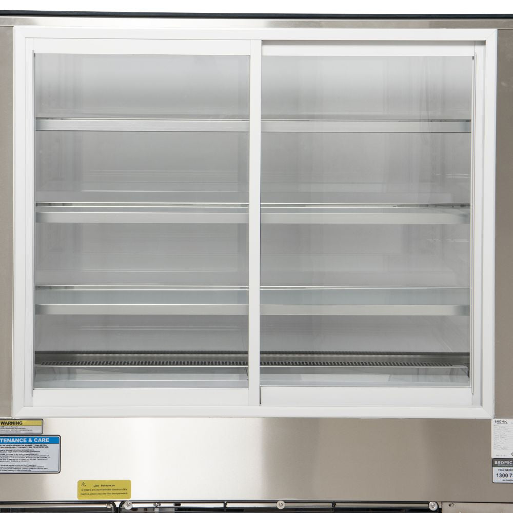 Bromic 4-Tier Commercial Cake Display Case - 1200mm Wide, 542L Capacity, Perfect for Cold Food & Dessert Showcase - Ideal for Bakeries, Cafes, and Buffet Service