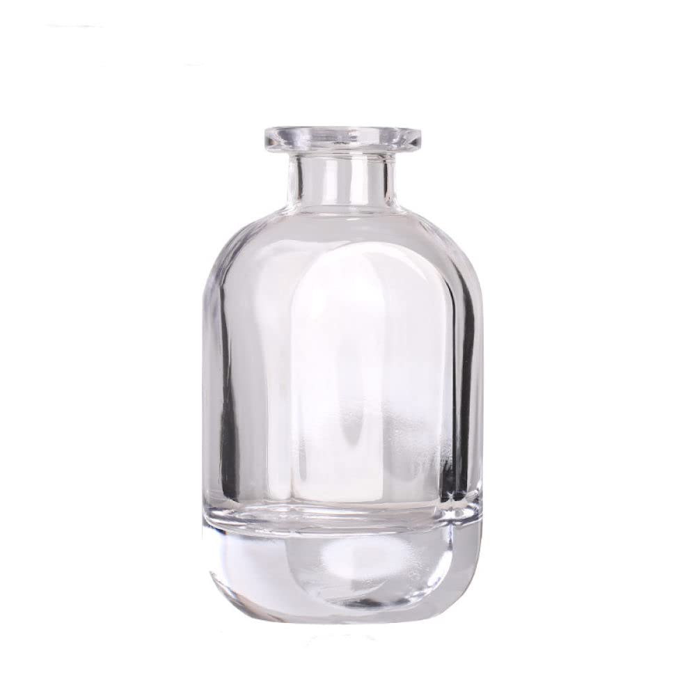 HUANSUN Nordic Glass Table Vase - Mini Hydroponic Planter, Aromatherapy Diffuser & Flower Container for Home & Office Decor - Transparent Desktop Storage Jar for Plants, Essential Oils & Decorative Arrangements