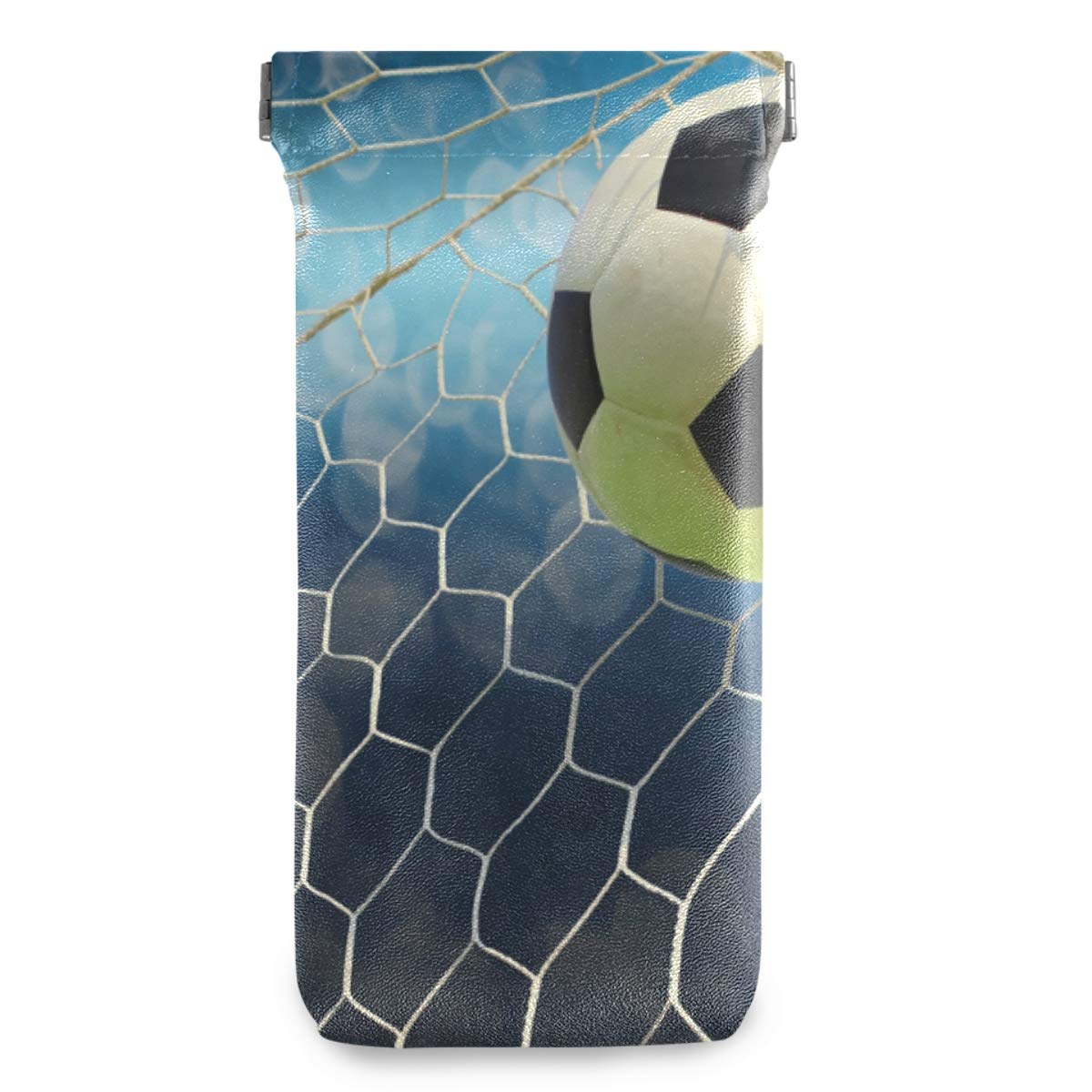 Soccer Ball Design Eyeglasses Case - Portable Microfiber Sunglasses Pouch for Women, Men & Kids | Travel, Sports & Daily Use Eyewear Protection