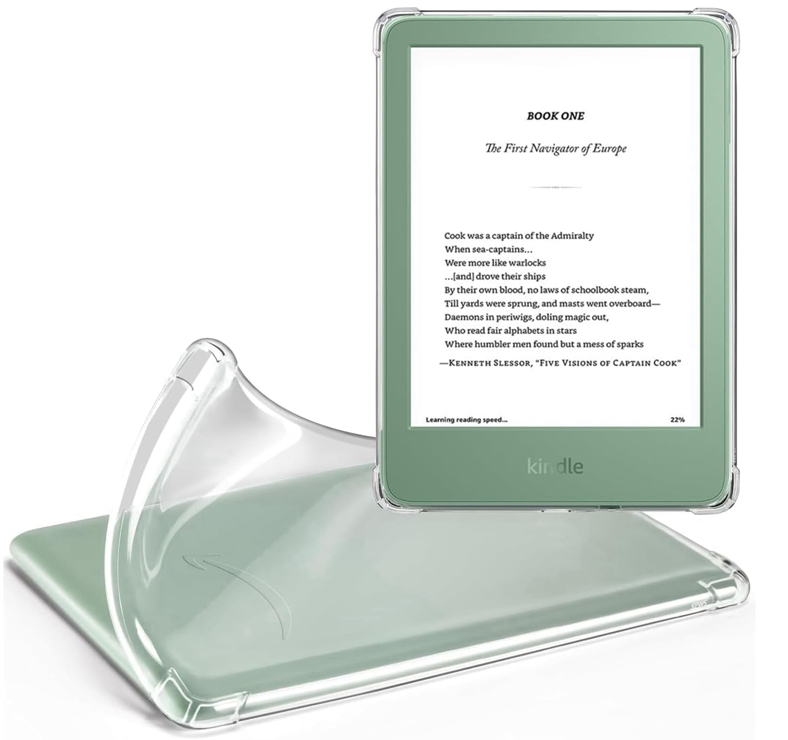 Premium Shockproof Case for Amazon Kindle 2024/2022 6-inch - Reinforced Corners & Slim Fit Cover - Perfect for Reading, Travel & Daily Protection
