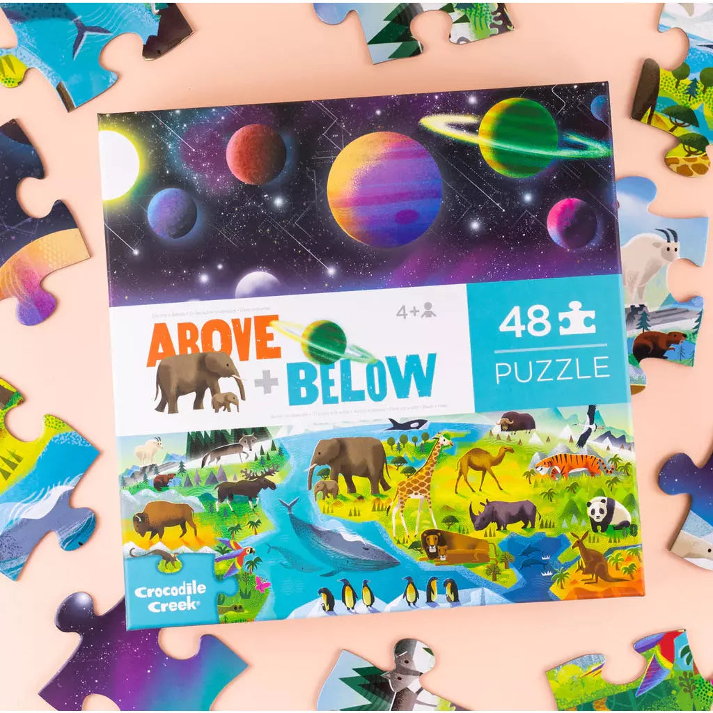 Above & Below: Earth & Space Puzzle - 500 Piece Educational STEM Toy for Kids & Adults | Perfect for Family Game Night & Classroom Learning Activities