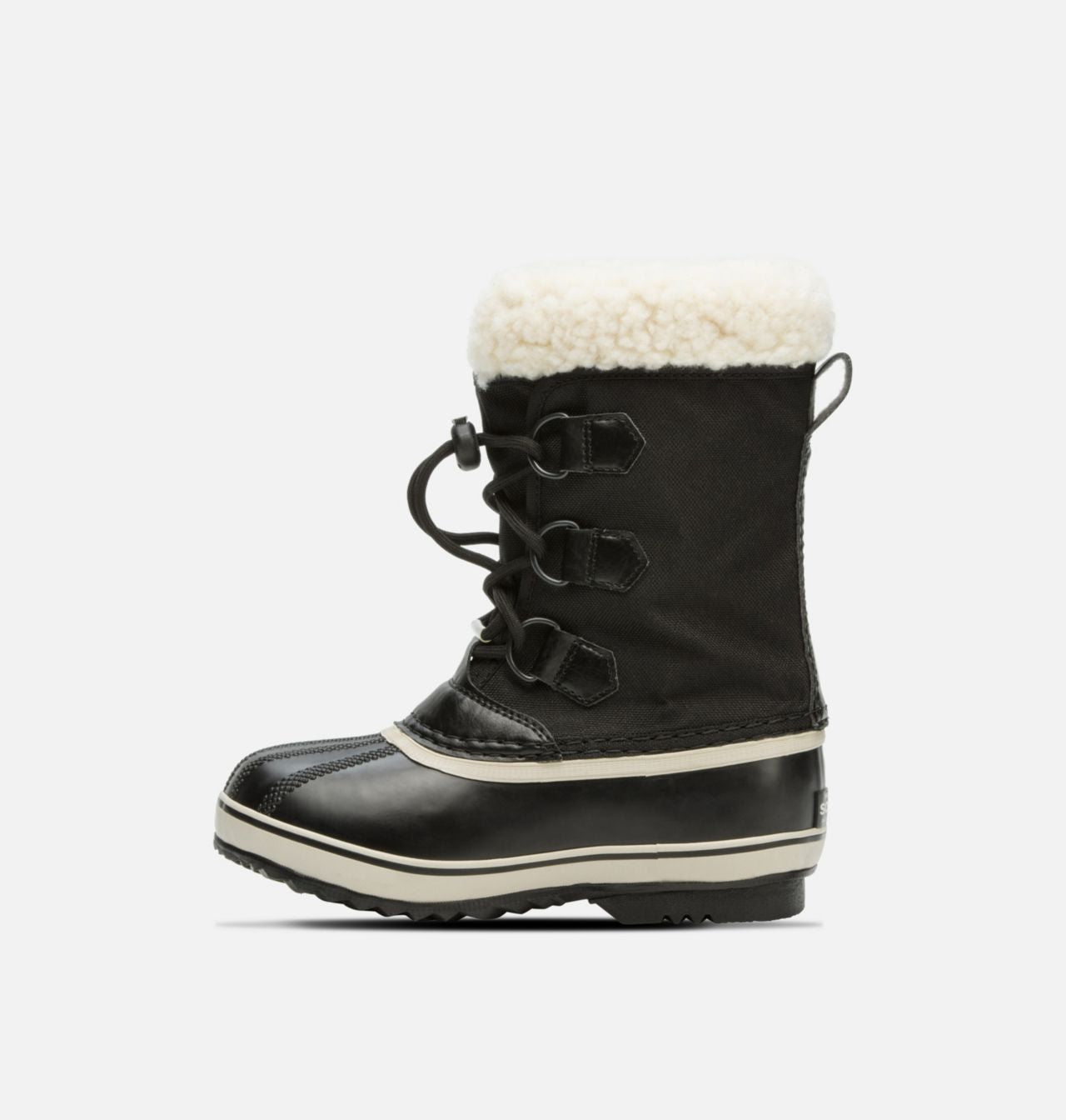 Sorel Yoot Pac Nylon Kids Snow Boots - Waterproof Winter Boots for Boys & Girls, Black | Warm & Durable for Snow Play, School, and Outdoor Activities
