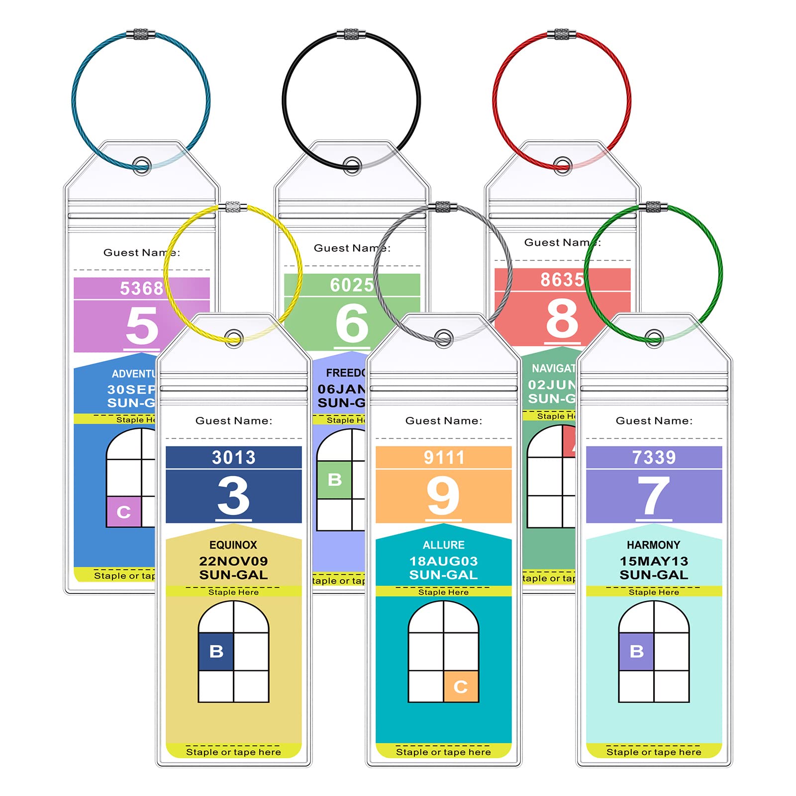 Royal Caribbean & Celebrity Cruise Luggage Tags 6-Pack - Clear Durable Travel Essentials for 2025-2026 Cruises - Perfect for Cruise Check-in, Baggage Identification & Vacation Organization