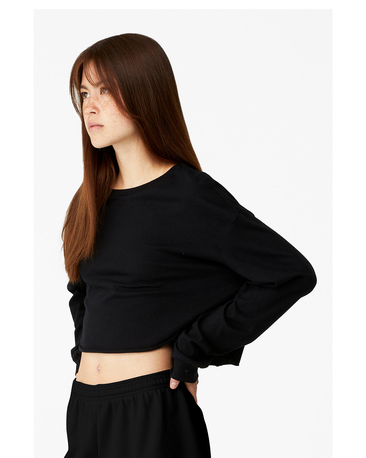 Bella + Canvas 6501B Women's Cropped Long Sleeve T-Shirt - Soft Cotton Tee for Casual Wear, Workout & Layering | Perfect for Yoga, Gym & Everyday Outfits
