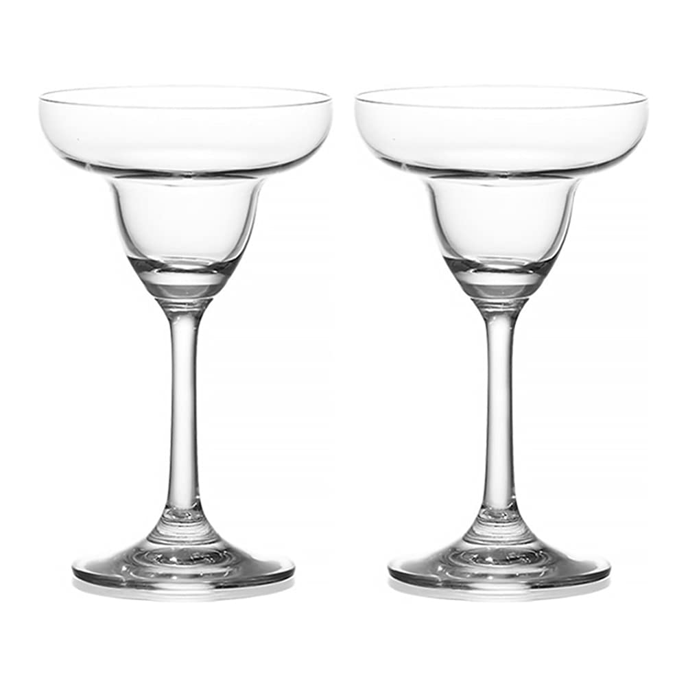 BESPORTBLE 2-Pack Creative Shallow Mouth Goblets - Elegant Glass Wine Cups for Parties, Weddings & Home Decor - Perfect for Champagne, Cocktails & Desserts