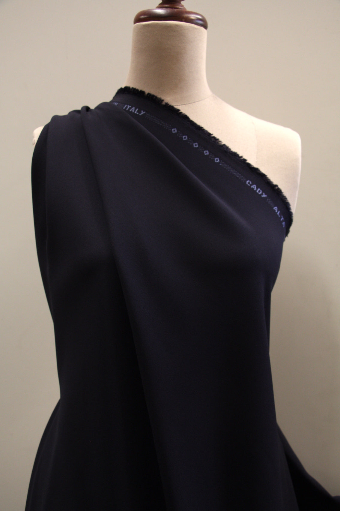 Cady Oceano Satin Backed Crepe Fabric - Premium Dressmaking Material for Evening Gowns, Bridal Wear & Formal Attire