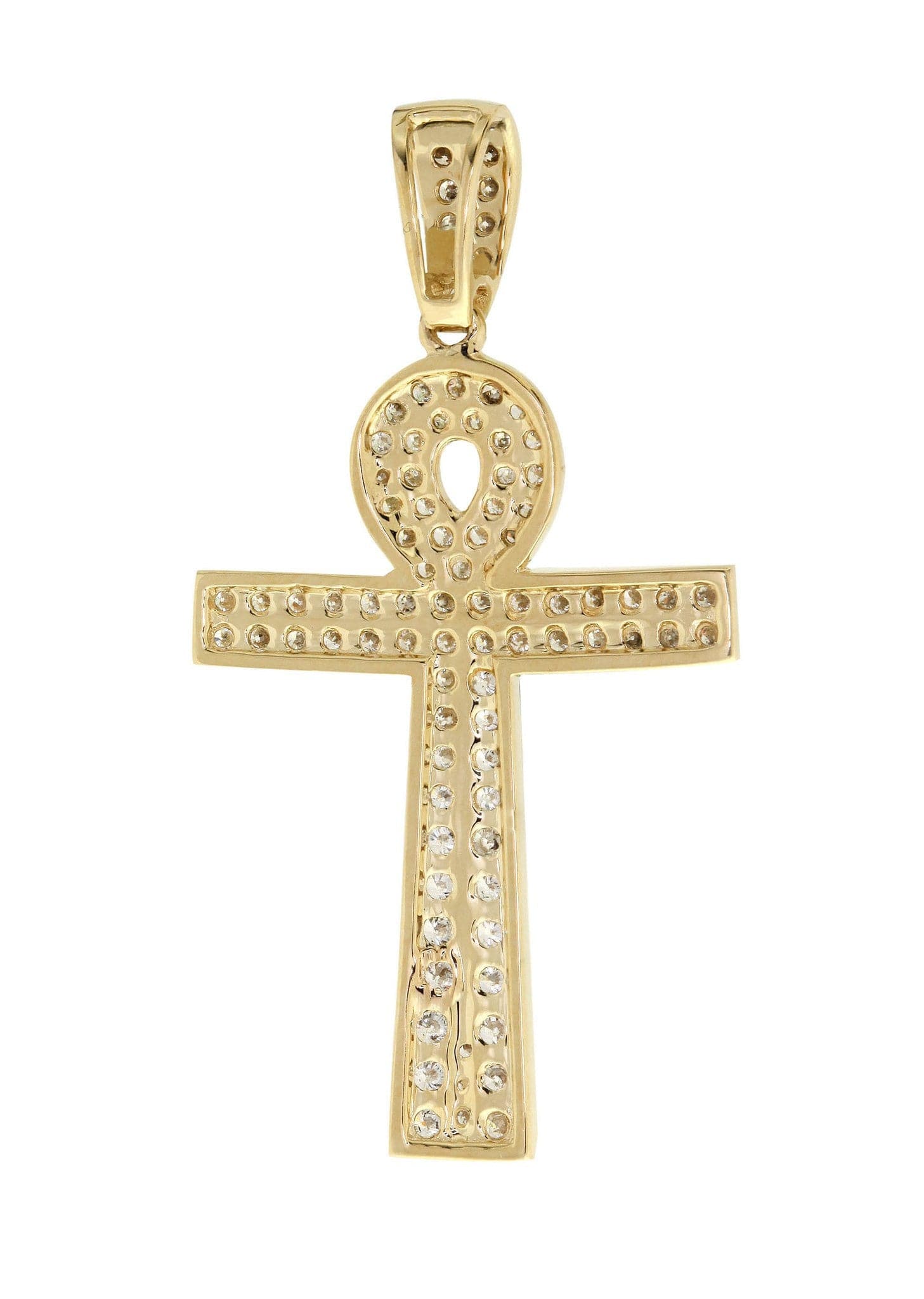 1.02 Carat Diamond Cross Pendant Necklace for Women | 2.34 Grams | 14K White Gold | Elegant Gift for Birthday, Anniversary & Religious Occasions