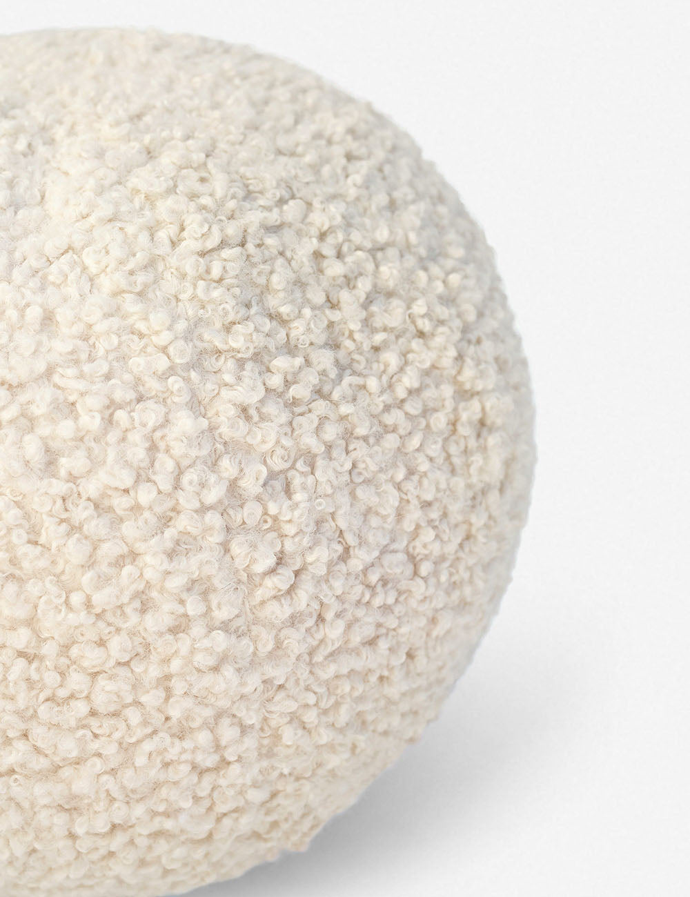Bouclé Ball Pillow by Sarah Sherman Samuel - Soft Knit Decorative Throw Pillow for Living Room, Bedroom & Nursery - Perfect for Boho, Modern & Scandinavian Home Decor