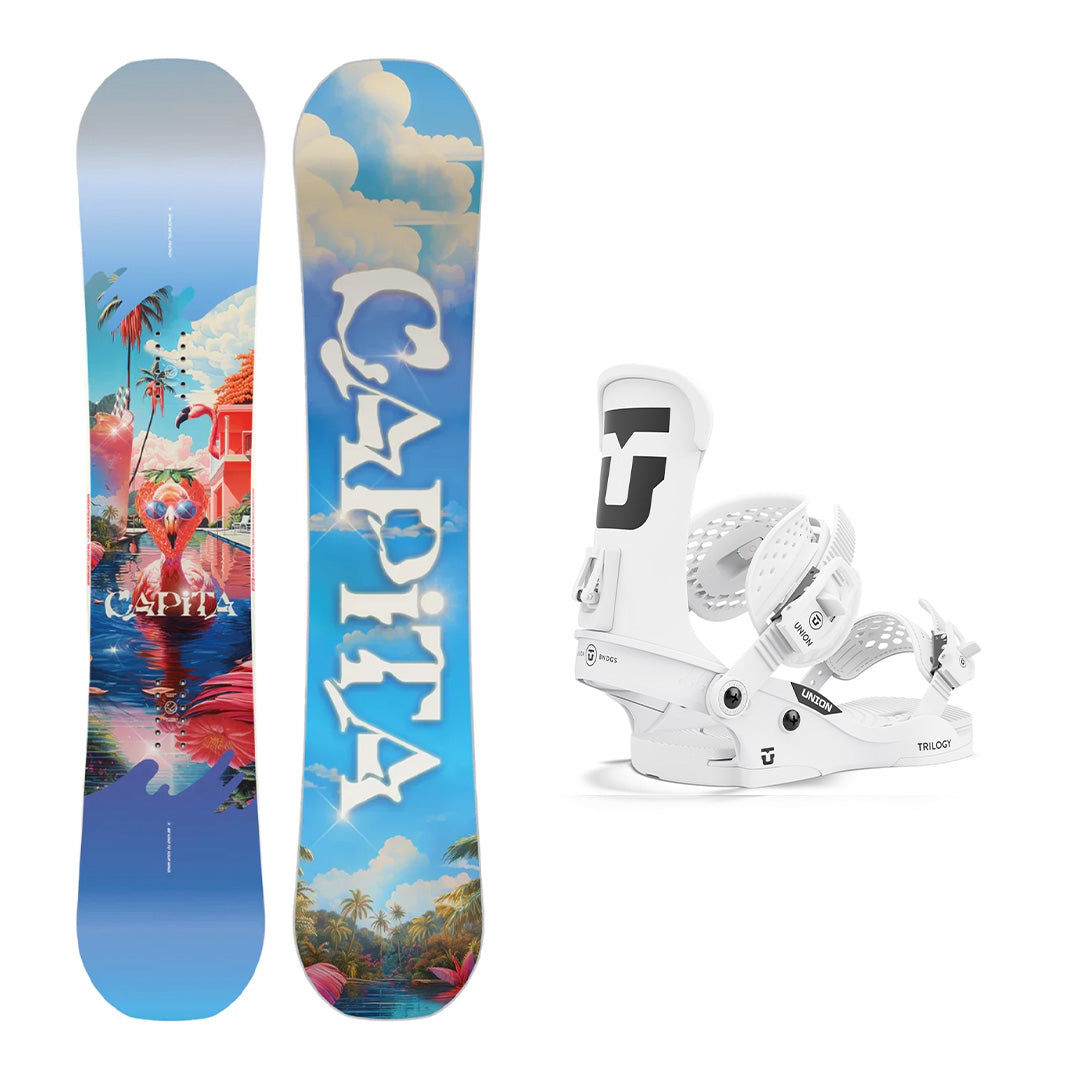 CAPiTA Women's Space Metal Fantasy Snowboard with Union Trilogy Bindings 2025 - All-Mountain Freestyle Snowboard for Women | Perfect for Park, Powder & Groomed Runs