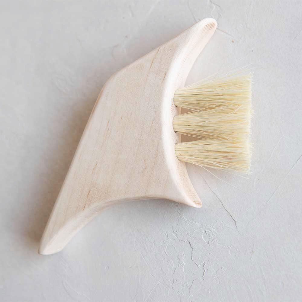 Premium Medium Wooden Counter Brush No. MT0972 - Natural Wood Handle for Kitchen, Bathroom & Office Cleaning - Ideal for Countertops, Sinks & Hard Surfaces