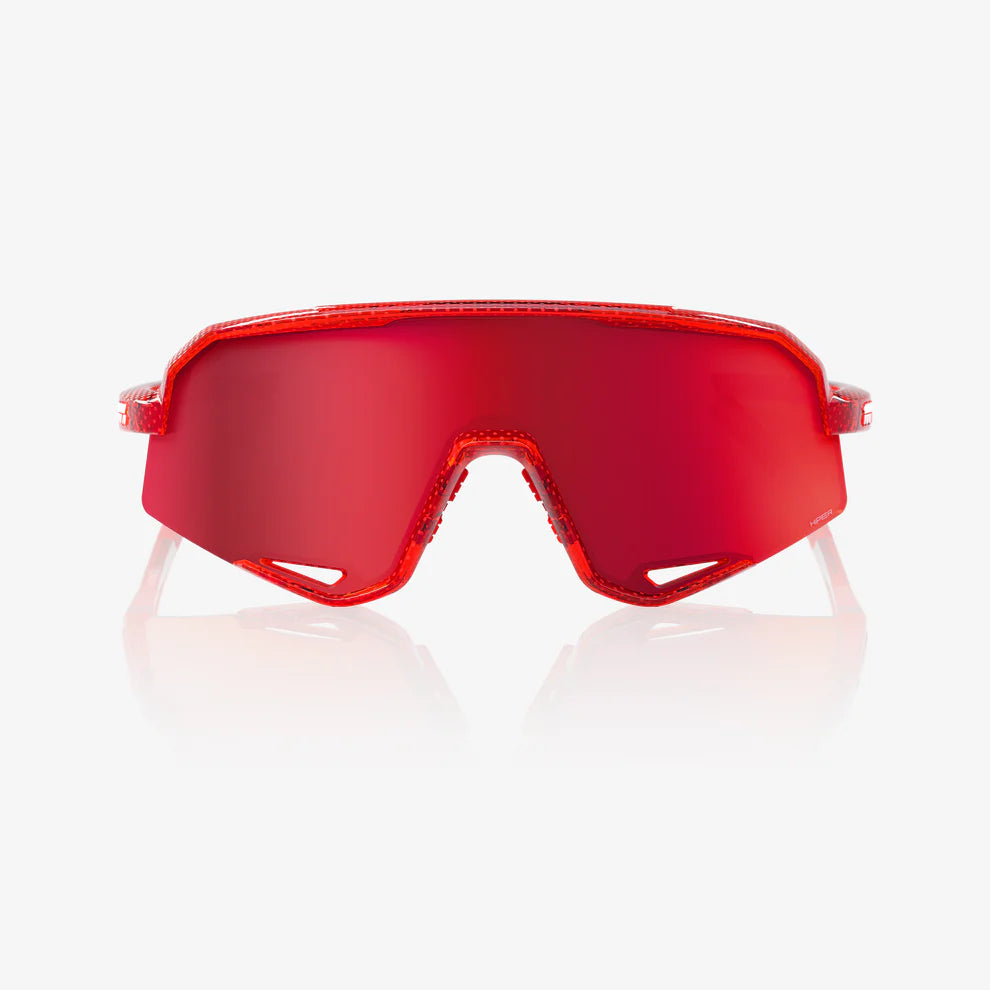 SLENDALE 100% UV Protection Sunglasses - Campari Translucent Red Frame with HiPER Fire Red Mirror Lens for Outdoor Sports & Beach Activities