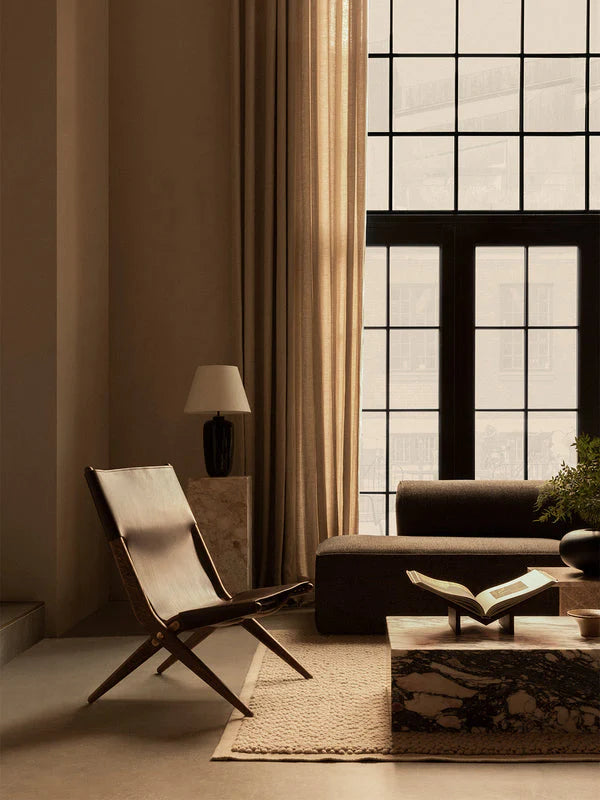 Saxe Chair - Modern Accent Chair for Living Room, Bedroom & Office - Comfortable Upholstered Lounge Chair with Wooden Legs - Perfect for Relaxing, Reading & Decorating Your Home