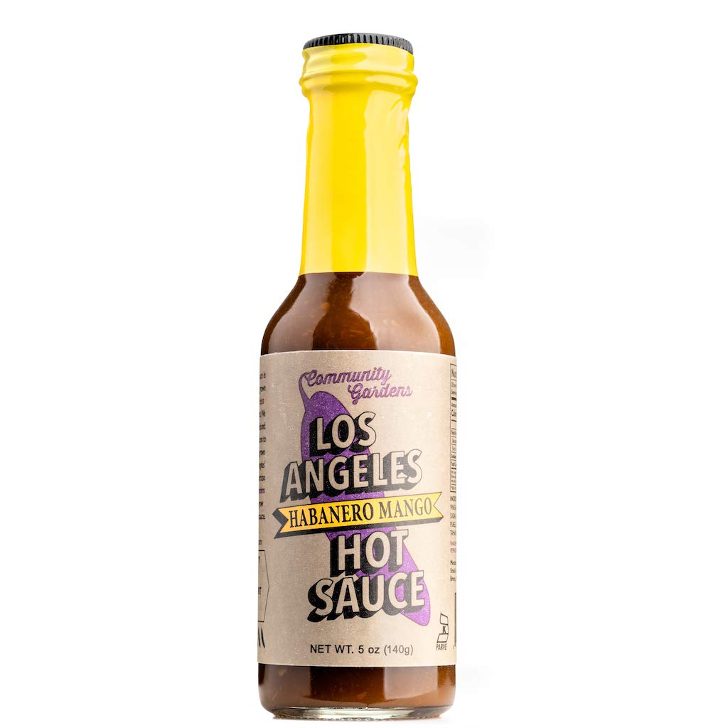 Small Axe Peppers Los Angeles Habanero Mango Hot Sauce - 5 oz All Natural, Kosher, Non-GMO, Community Garden Grown | Gourmet Spicy Condiment Featured on HOT ONES | Perfect for Wings, Tacos, Burgers & Cooking