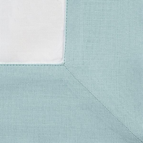 Aqua Blue & White