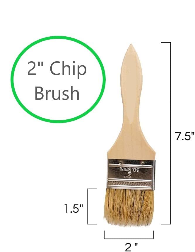 12 Pack 2 Inch Paint Brushes for Touch Up, Painting, and Adhesive Projects - Professional Painter Supplies for Home, DIY, and Artwork
