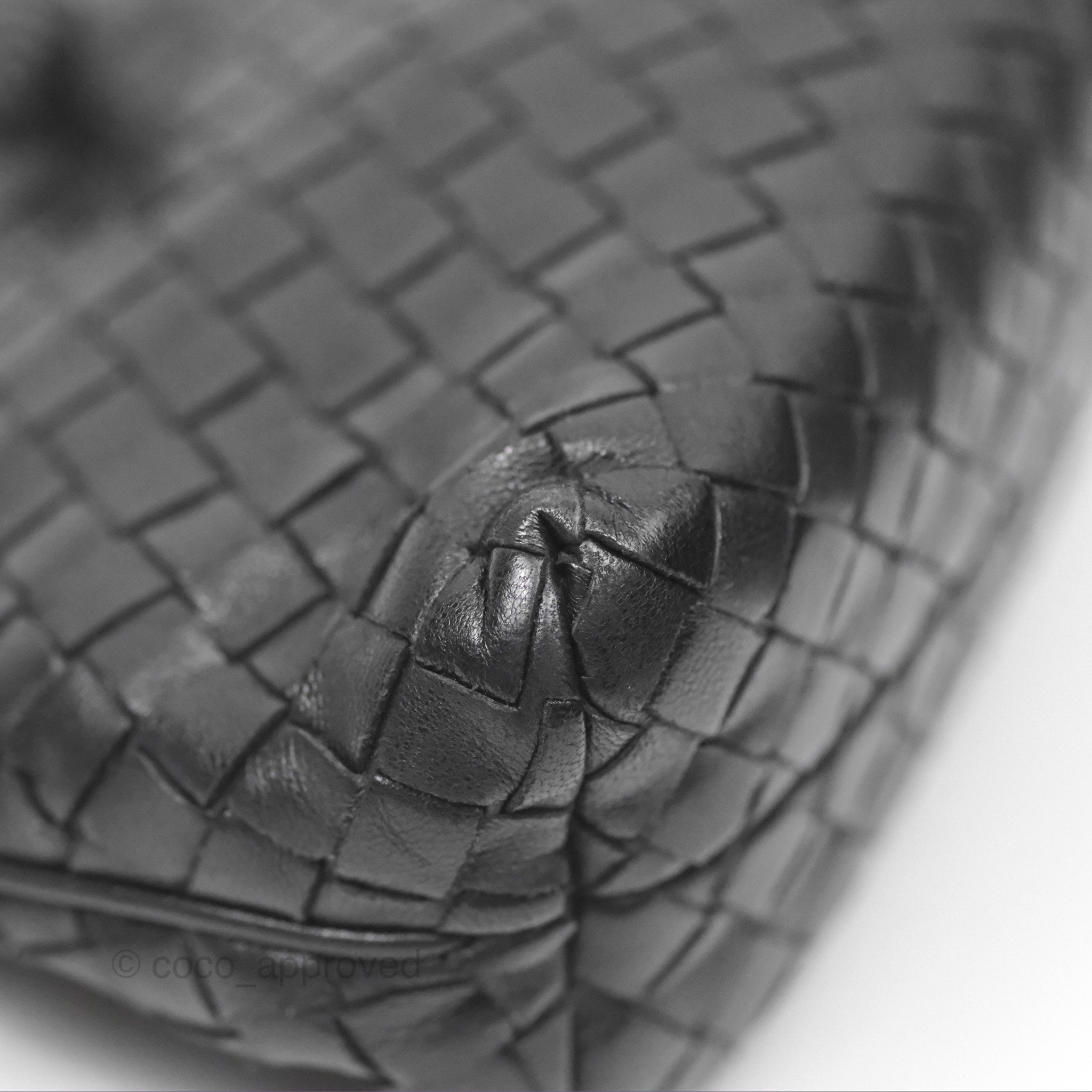 Bottega Veneta Mini Shoulder Bag Black Intrecciato Leather Crossbody Purse for Women | Luxury Designer Handbag for Everyday Use, Date Night & Travel