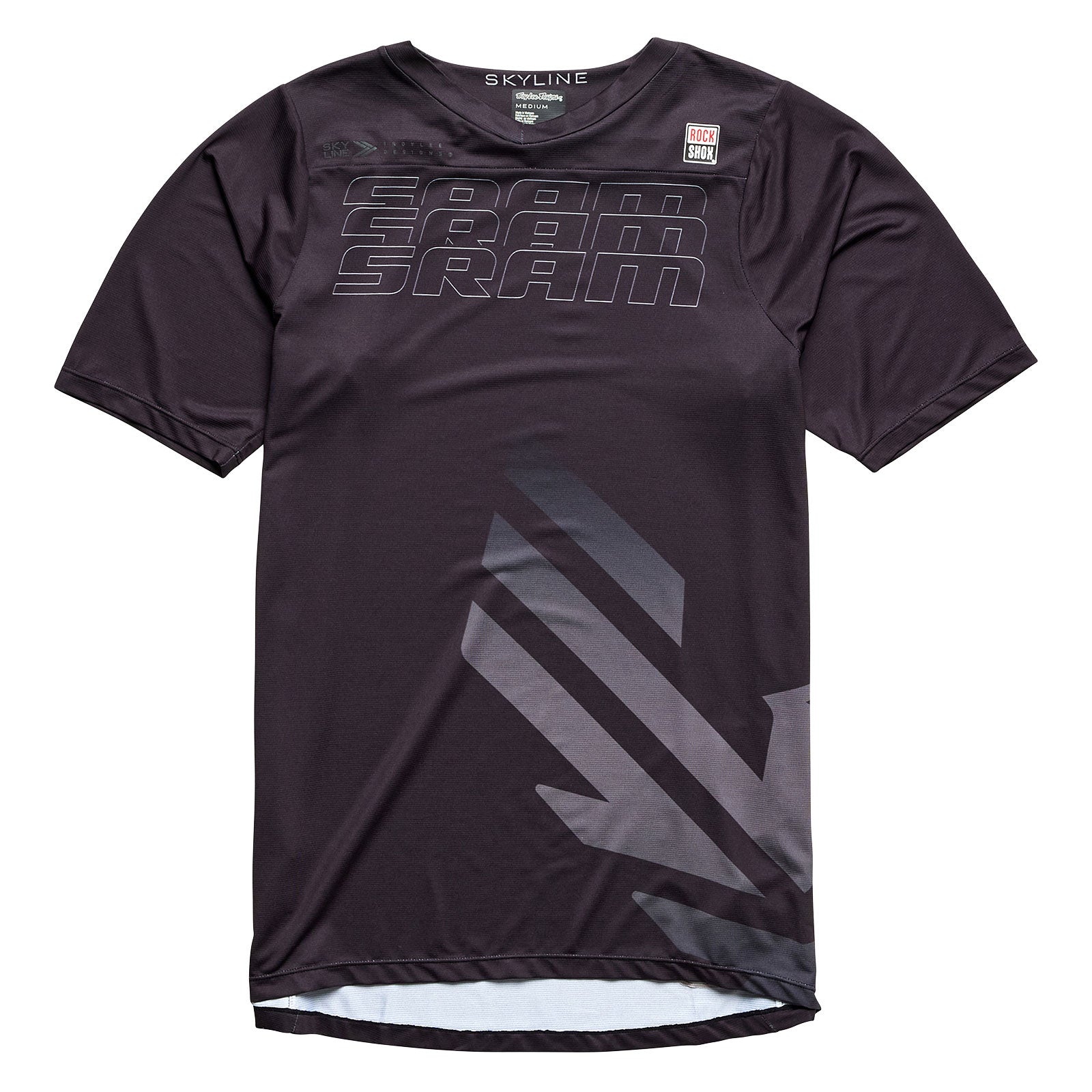 SRAM Eagle 1x12 Speed Black Mountain Bike Jersey - Lightweight & Breathable for Trail Riding & Cycling Adventures