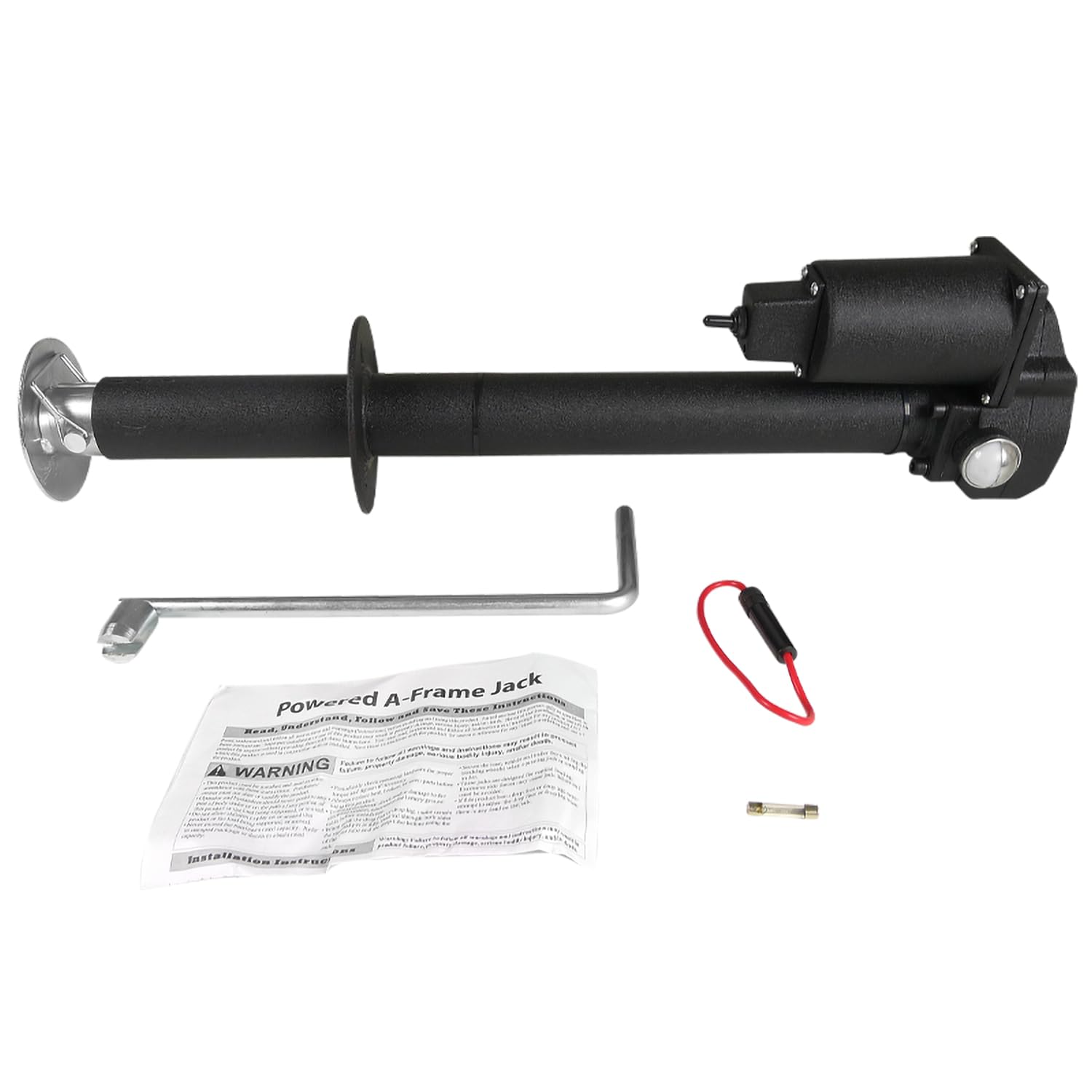 Spec-D Tuning 3500lbs Electric Trailer Jack with LED Lights - 12V DC Power Tongue Jack for RV, Camper, Boat & Cargo Trailers - 18