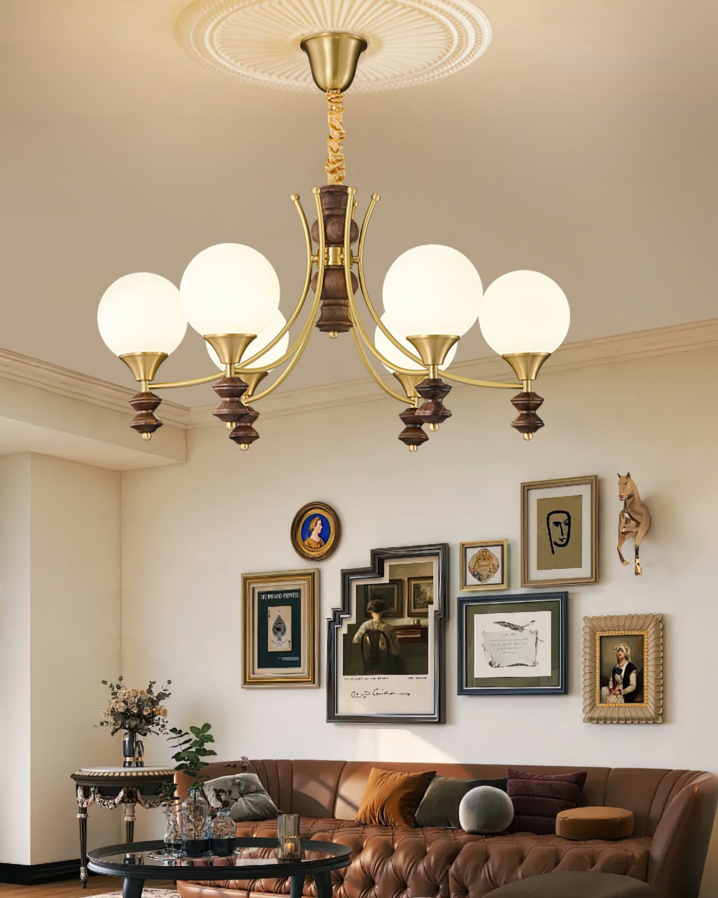Orillia Chandelier - Elegant Crystal Ceiling Light Fixture for Dining Room, Living Room & Bedroom | Modern Luxury Lighting for Home Decor
