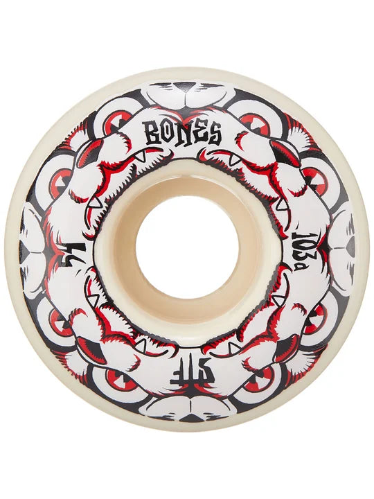 Bones STF 4 Dog Night 103a V4 Skateboard Wheels 52mm - High Performance Wheels for Street Skating and Tricks