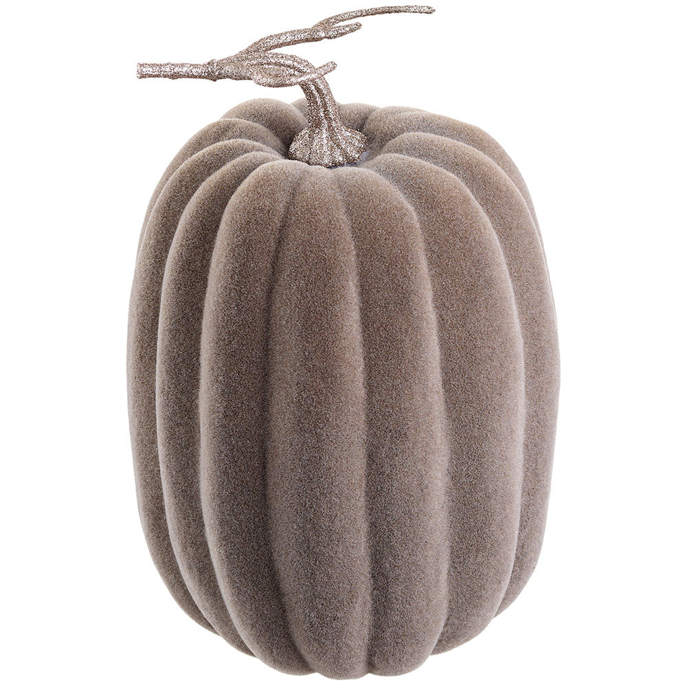 12 Pack Artificial Taupe Pumpkins - Realistic Fall Decor for Home, Thanksgiving, and Halloween Displays