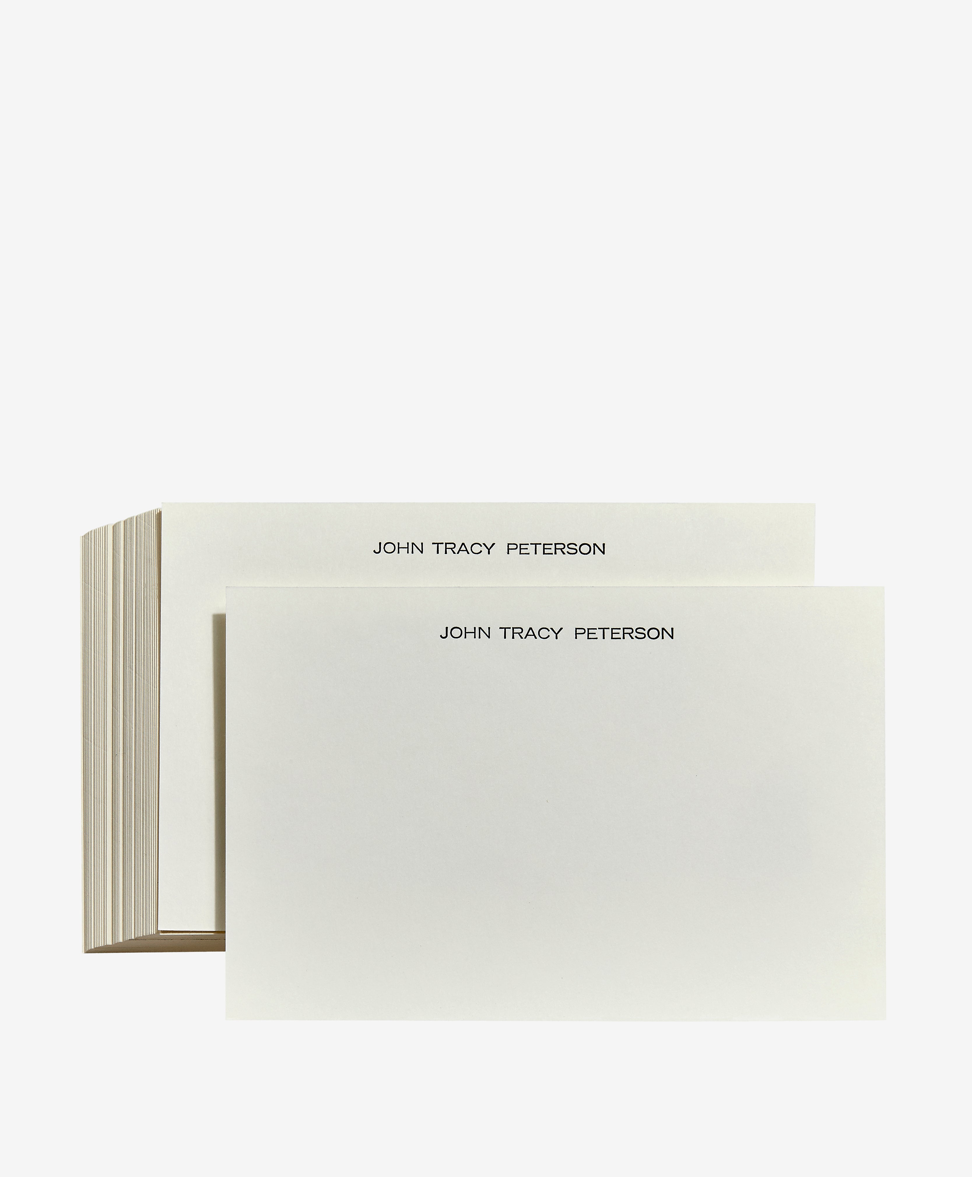 Personalized Letterpress Memo Tray Cards - Custom Engraved Stationery for Weddings, Parties & Gifts | Elegant Desk Organizer & Note Holder