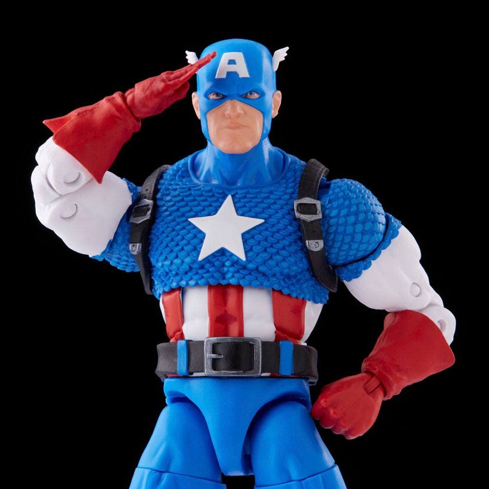 Hasbro Marvel Legends Series 20th Anniversary Captain America 6-Inch Action Figure - Collectible Marvel Universe Toy for Display & Play | Perfect for Superhero Fans & Comic Book Collectors