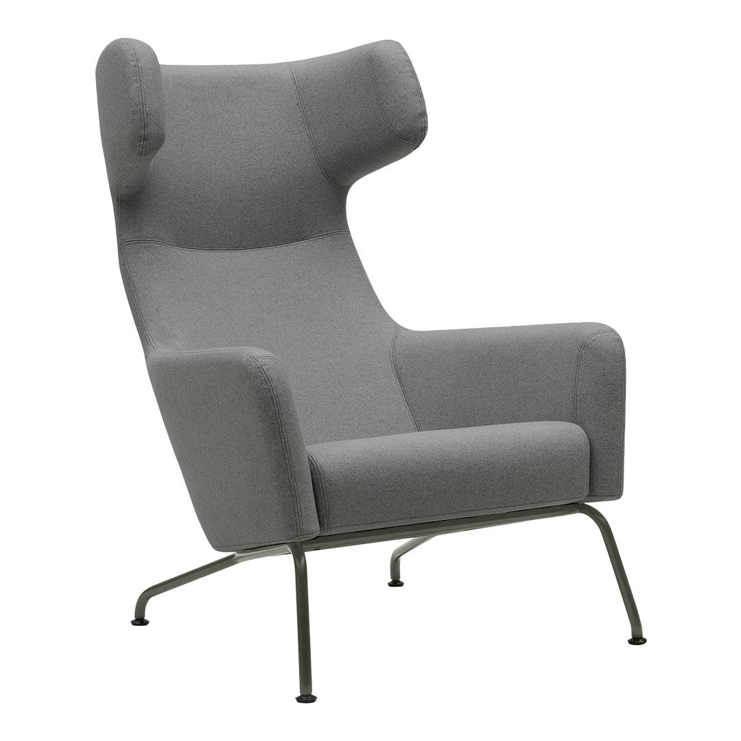 Havana Wing Chair - Mid-Century Modern Accent Armchair for Living Room, Bedroom & Office - Comfortable Upholstered Lounge Chair with High Back Support - Perfect for Reading, Relaxing & Home Decor