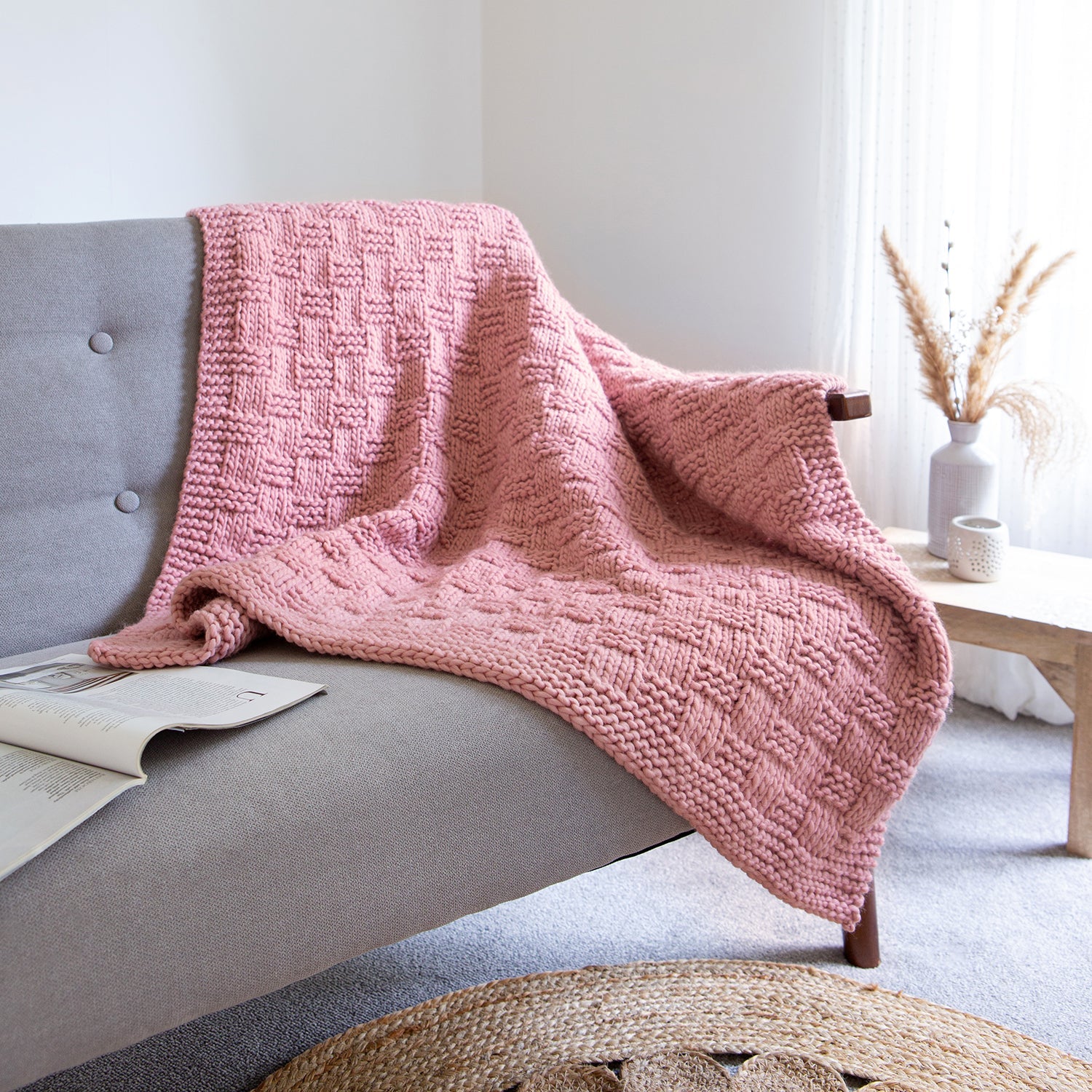 Weighted Blanket Knitting Kit for Adults - DIY Heavy Blanket with Premium Yarn for Stress Relief & Better Sleep - Perfect for Anxiety, Insomnia & Relaxation at Home