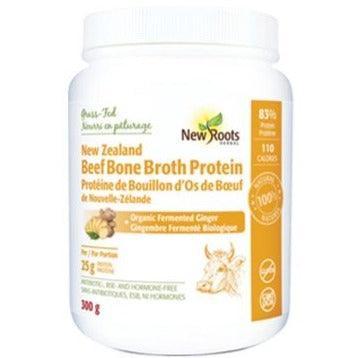 Organic Fermented Ginger New Zealand Beef Bone Broth Protein Powder 300g - Gluten-Free Collagen Supplement for Gut Health, Immunity & Post-Workout Recovery