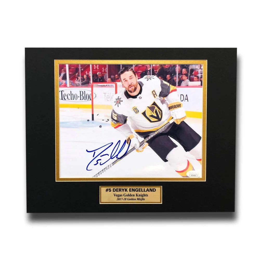 Deryk Engelland Autographed 8x10 Photo Collage with JSA COA - Vegas Golden Knights VGK Memorabilia - Perfect for Sports Collectors, Fans, and Home Decor