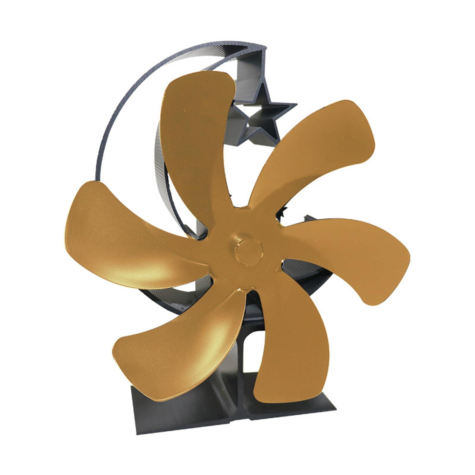 Gralara Gold Fan for Efficient Heat Circulation - Quiet Cooling Fan for Home, Office, Bedroom & Living Room - Portable Air Circulator for Year-Round Comfort