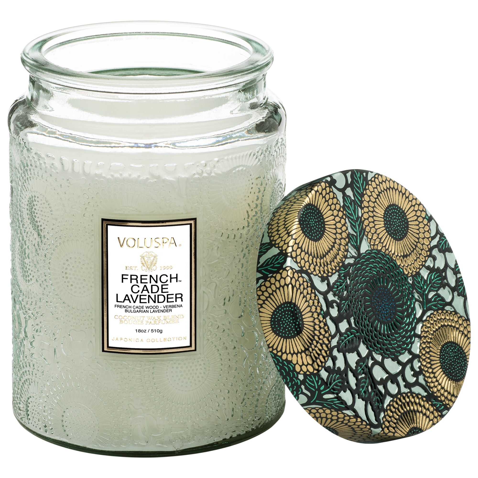 French Cade Lavender Scented Soy Wax Candle - Handmade Aromatherapy Candle for Relaxation, Meditation & Home Decor