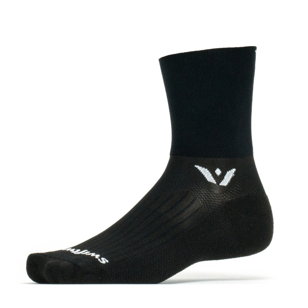 Swiftwick Aspire Quarter Crew High Performance Socks for Running, Hiking & Cycling - Moisture Wicking & Breathable Athletic Socks for Men & Women