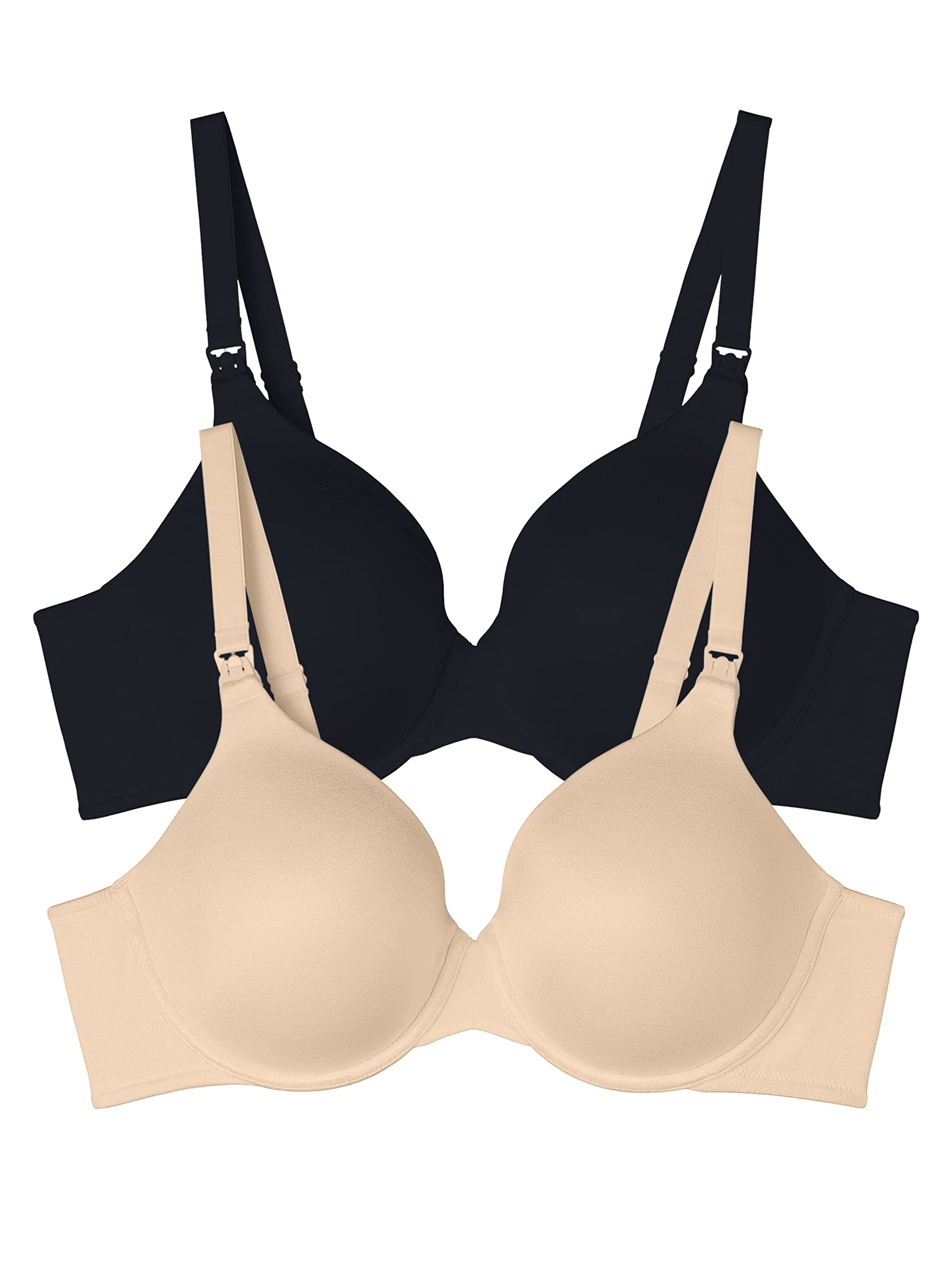 Vanity Fair Women's Maternity Nursing Bras - Comfortable Front Clip Underwire Bra with Stretch Cups for Breastfeeding | Multipack Options | Perfect for Pregnancy, Nursing & Everyday Wear