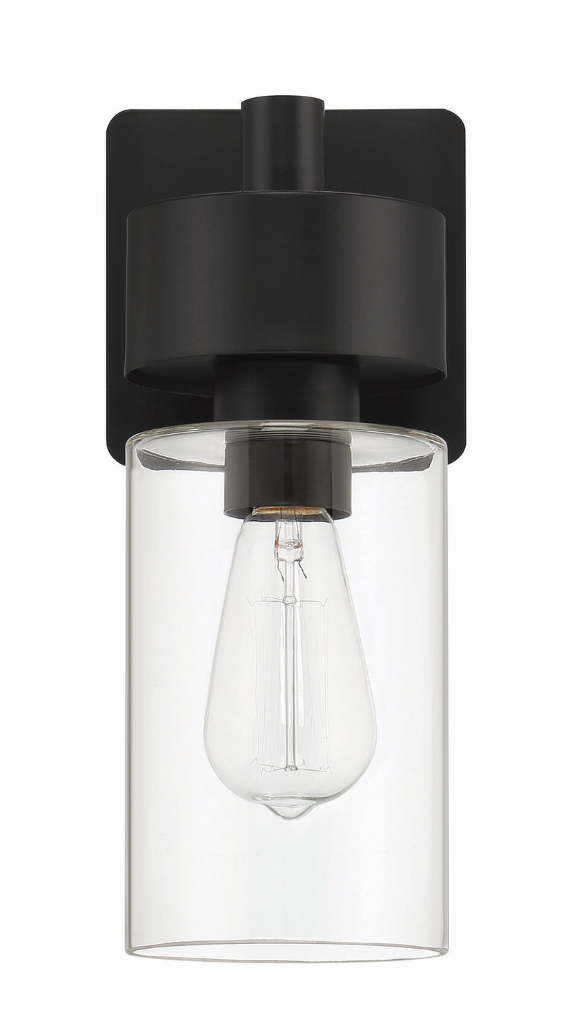 Bennet One Light Outdoor Wall Mount in Midnight - Durable Black Exterior Sconce for Porch, Patio, and Garden Lighting
