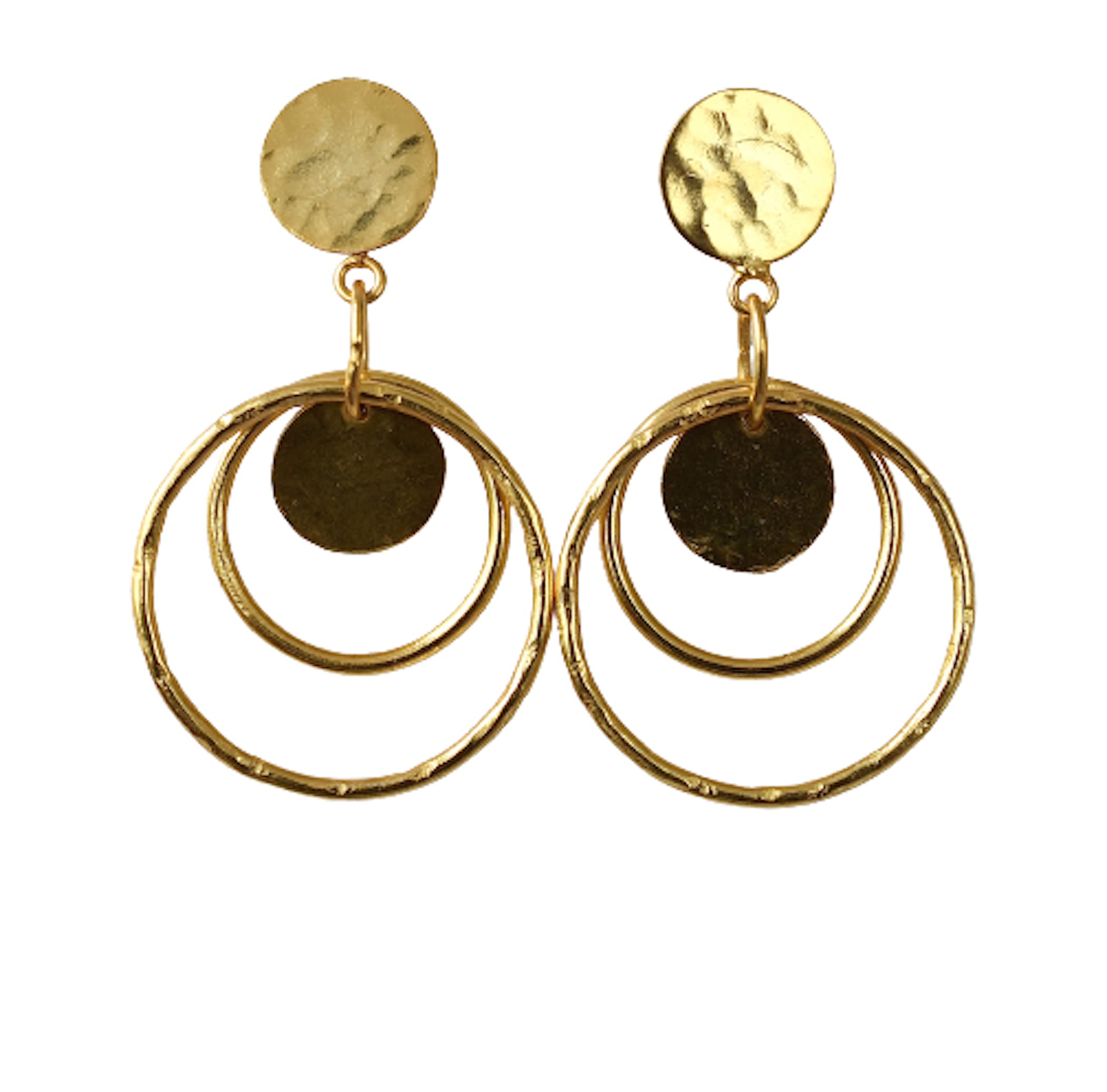 Veracity Jewelry 18K Gold Plated Handmade Dangle Earrings for Women - Elegant Fashion Jewelry Gift for Her - VE-349 | Perfect for Weddings, Parties & Special Occasions