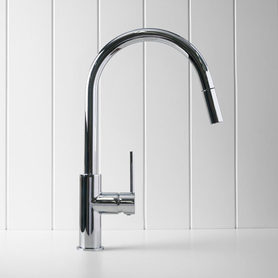 Stainless Steel Pullout Kitchen Mixer - Heavy Duty Chrome Stand Mixer for Baking, Cooking & Dough Kneading - Perfect for Home Bakeries & Professional Kitchens