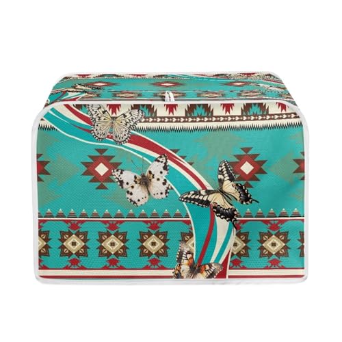 Aztec Butterfly-Green and Red