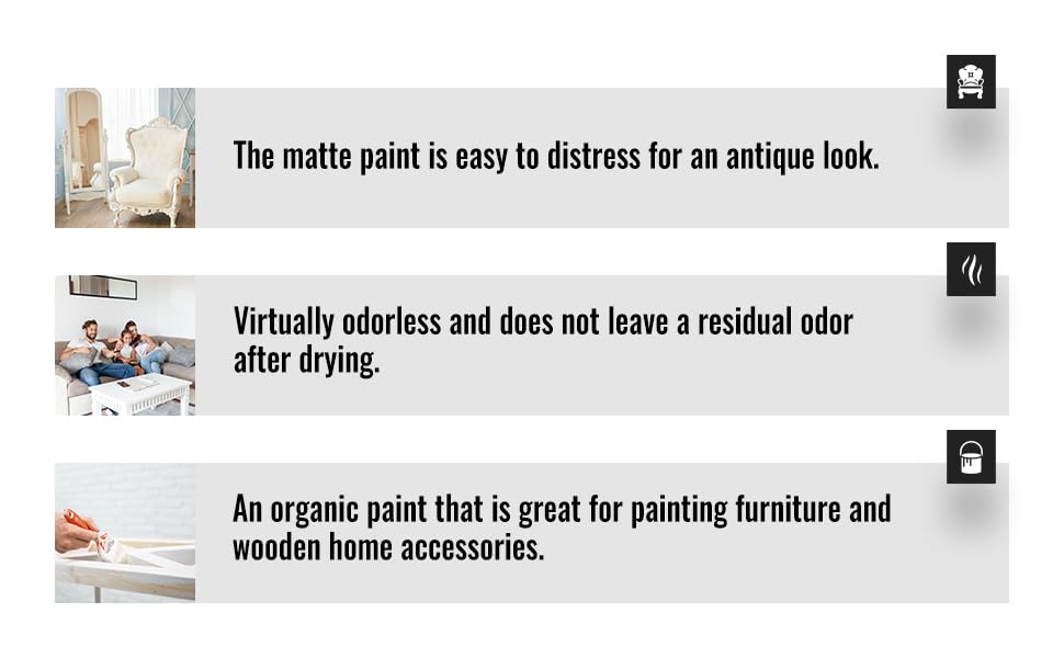 Real Milk Paint LLC Pearl Gallon - Premium Matte Finish Milk Paint for Furniture, Cabinets & DIY Projects - Perfect for Home Decor, Antique Restoration & Crafting