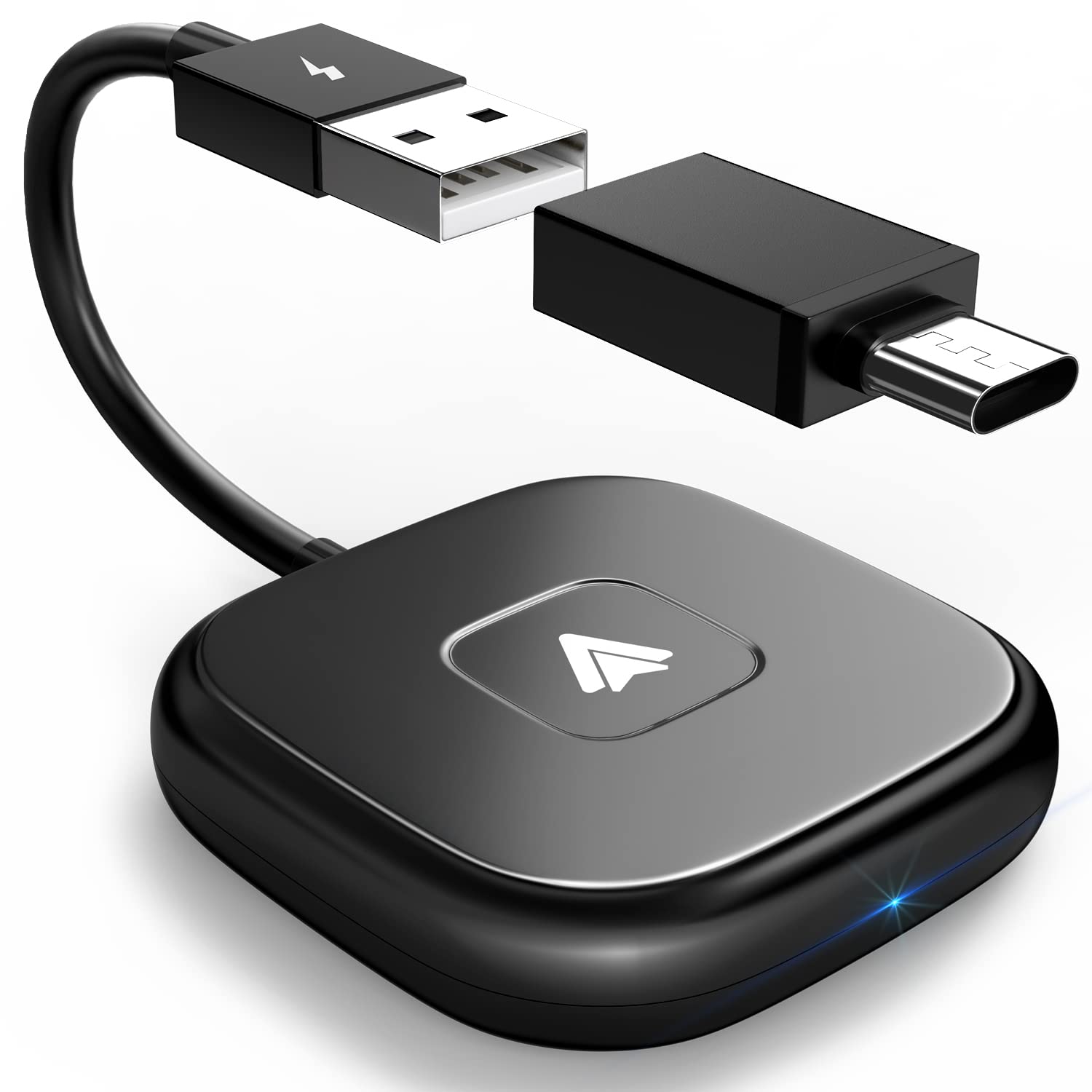 Wireless Android Auto Adapter for Car - Plug & Play Dongle with Fast Auto Connect - Seamless Android Auto Wireless Streaming for BMW, Toyota, Honda - Perfect for Commuting & Road Trips
