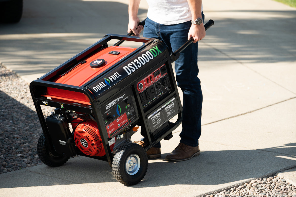 13,000W Dual Fuel Portable Generator with CO Alert - Gas & Propane Powered for Home Backup, Camping & Outdoor Power (EPA & CARB Compliant)