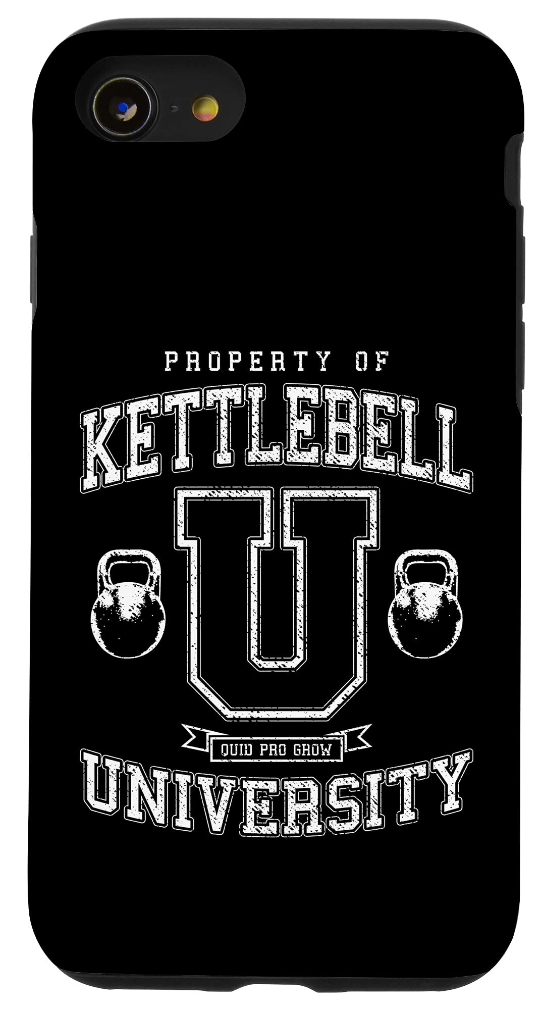 iPhone SE (2020) / 7 / 8 Vintage Varsity Fitness Gym Workout Case - Durable Protective Phone Cover for Training & Exercise - Perfect for CrossFit, Weightlifting & Gym Sessions