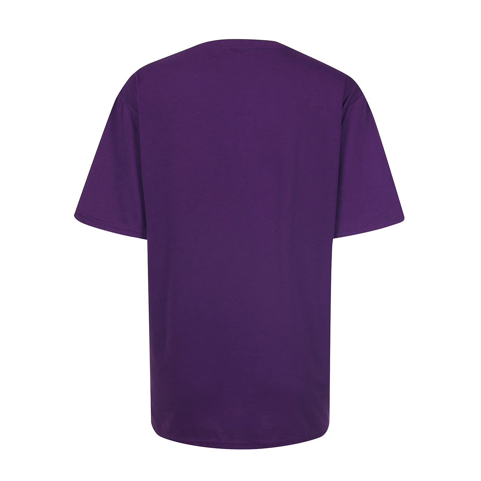 Plus Size Summer Tops for Women - Cute Swing & Crew Neck T-Shirts | Short Sleeve Blouses & Formal Shirts | Italian Fashion Printed Tops in Purple | Perfect for Casual Outings, Office Wear & Summer Vacations