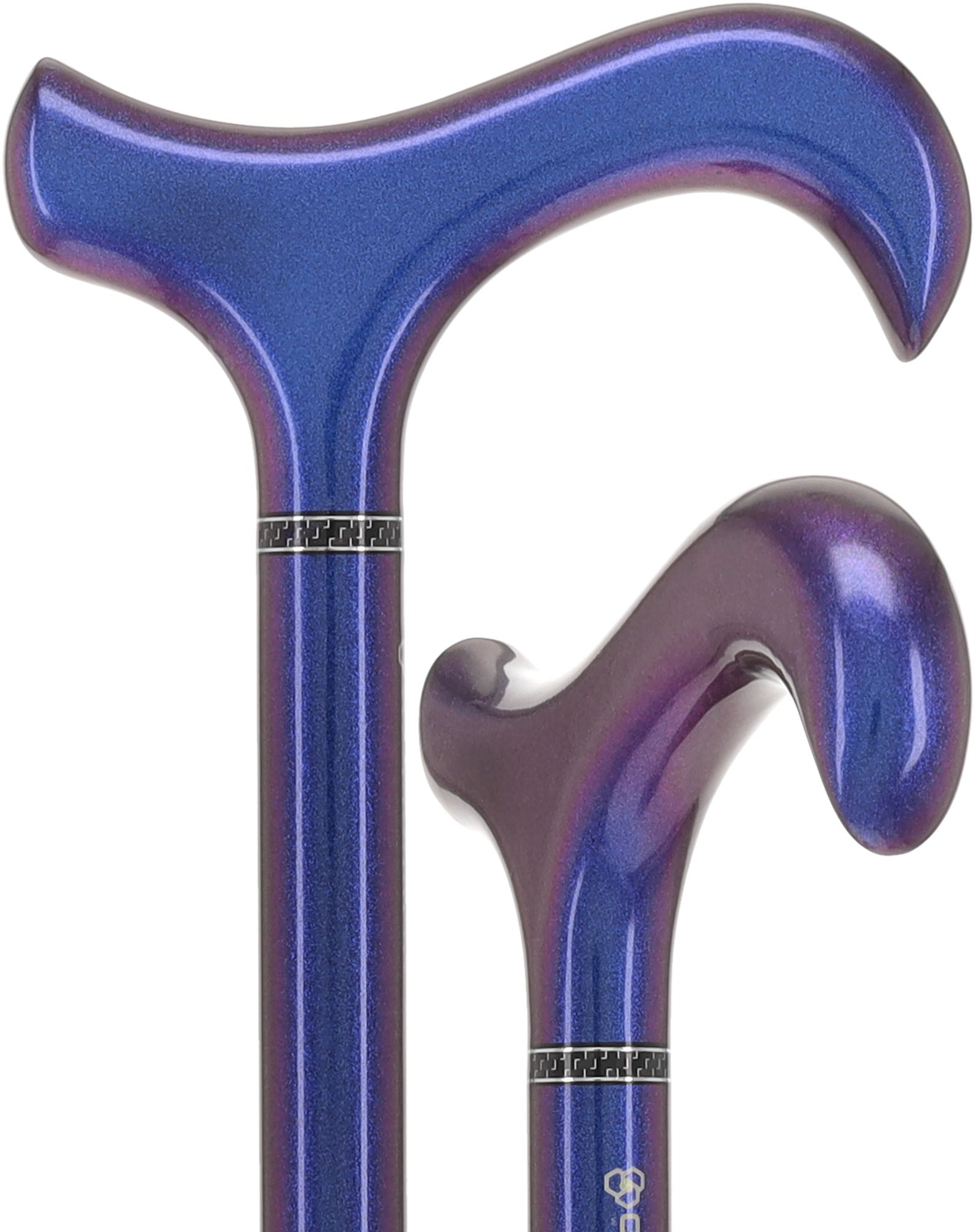 Premium Metallic Blue Color Changing Walking Cane - Lightweight Carbon Fiber Design for Seniors & Mobility Support - Perfect for Indoor/Outdoor Use, Travel & Fashion Accessory