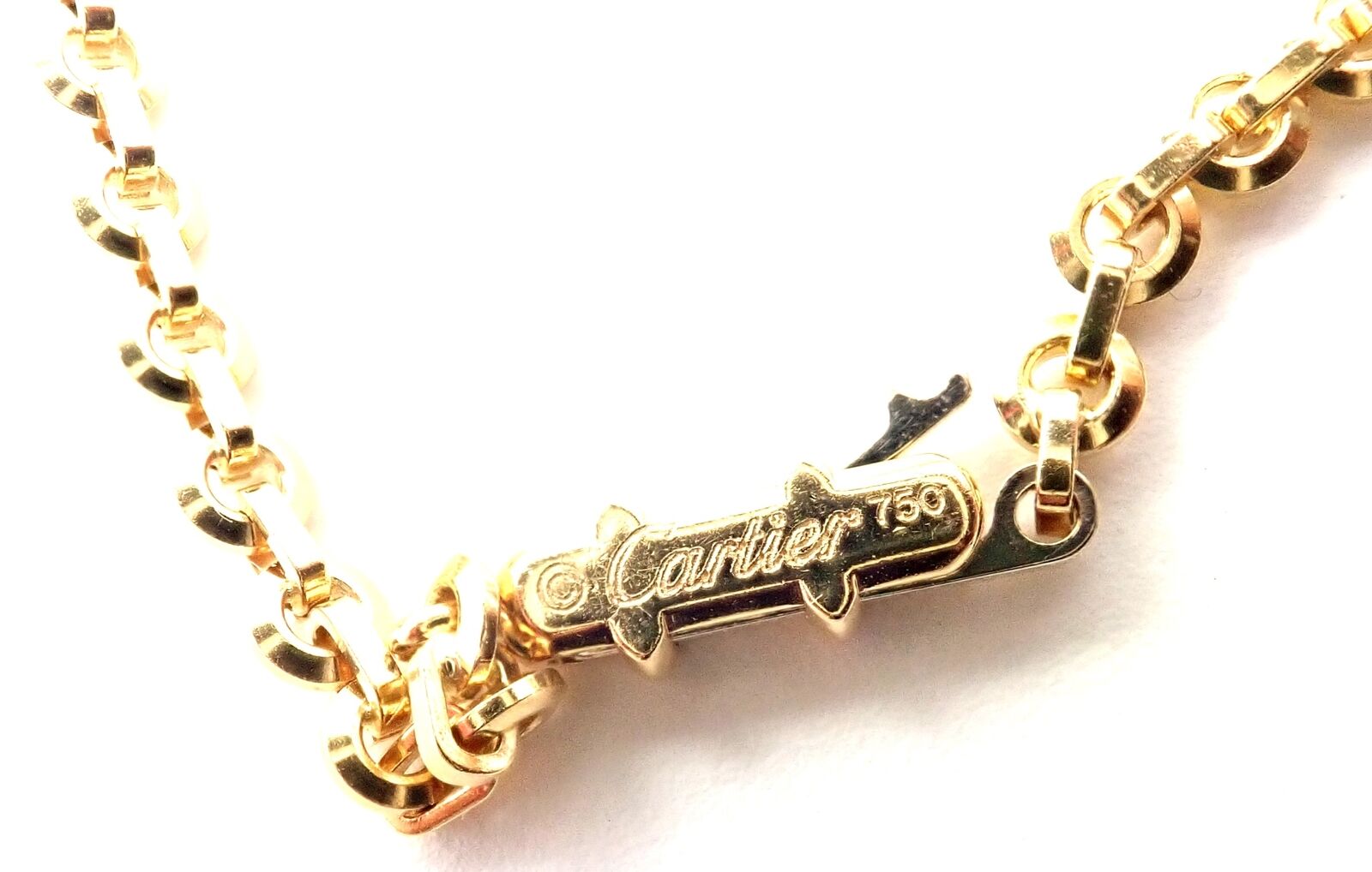 Authentic Cartier 18k Yellow Gold Hematite Dolphin Pendant Necklace - Luxury Jewelry Gift for Women, Perfect for Anniversary, Birthday & Special Occasions