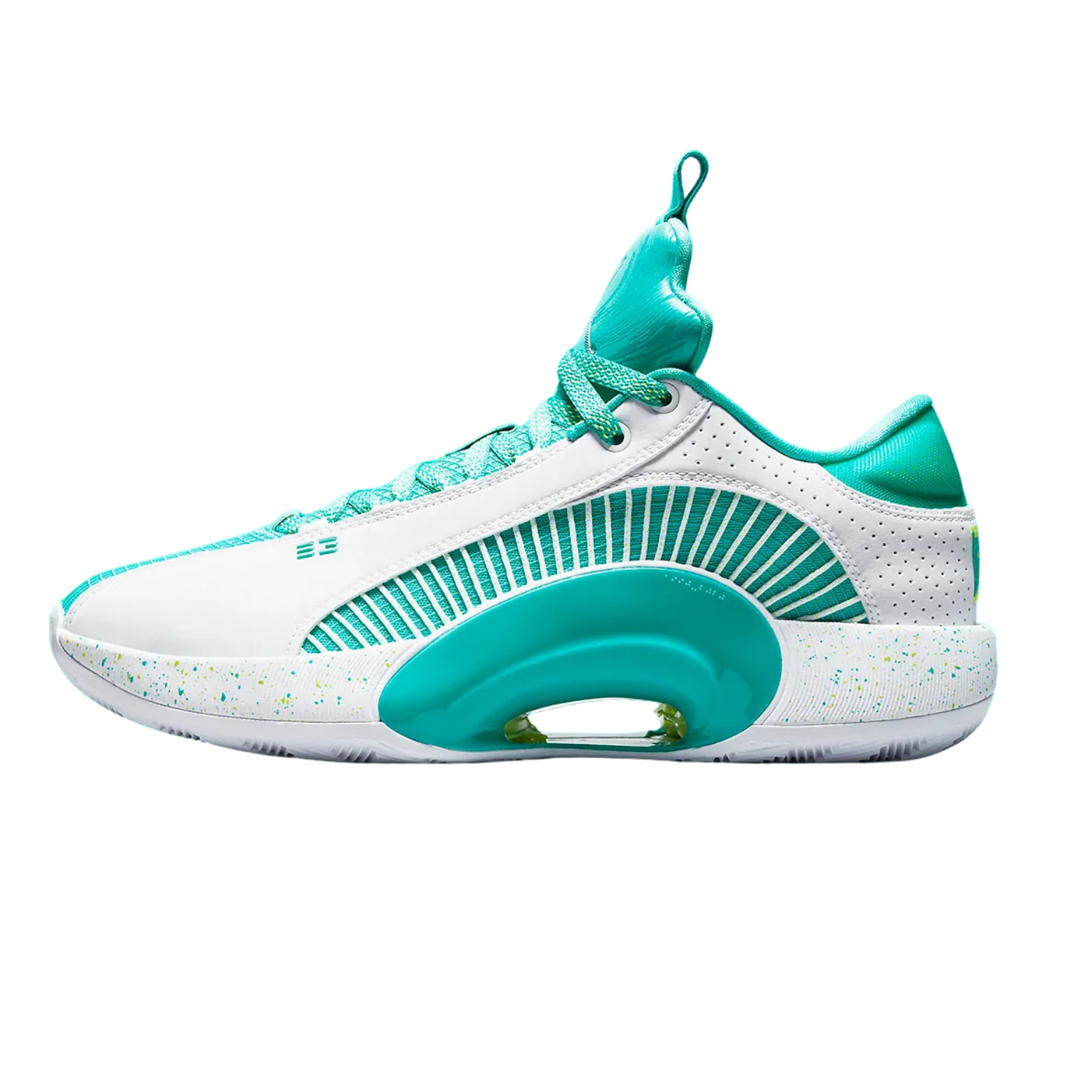 Jordan XXXV Guo Ailun Basketball Shoes - Jade Green & White Colorway - High-Performance Hoops for Men's Indoor/Outdoor Court Play
